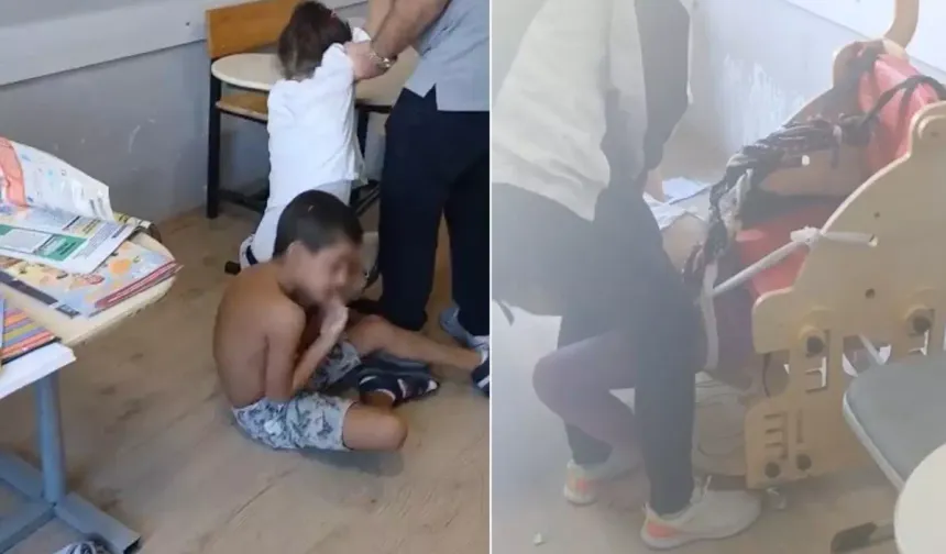 Bursa’da Otizmli Öğrencilerin Bağlandığı Görüntüler Şok Etti
