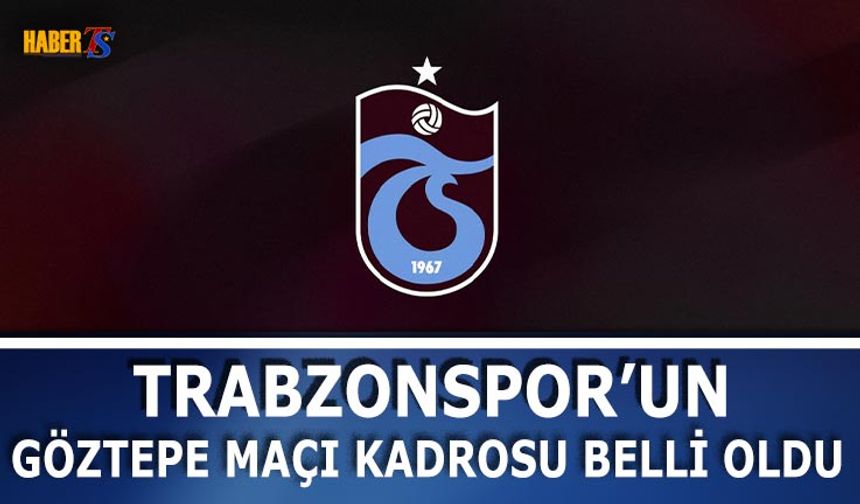 Trabzonspor’un Göztepe Maçı Kamp Kadrosu Açıklandı