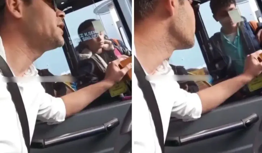 İETT Şoförünün Çocuklara Jest Yaptığı Anlar
