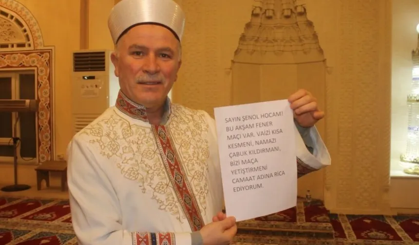 Giresun'da Fener Maçı İçin İmama Not