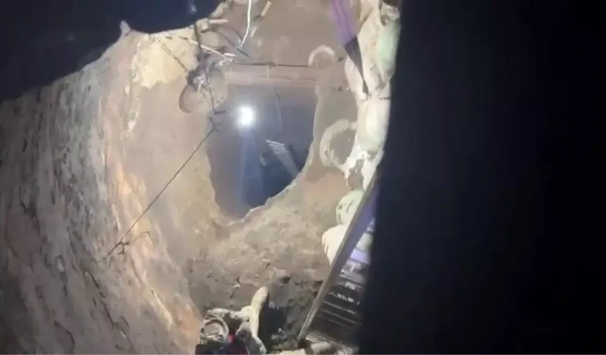 Hatay’da Define İçin 40 Metrelik Kuyu Açtı