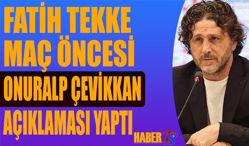 Fatih Tekke: Kupa Ve Lig Bizim İçin Çok Önemli