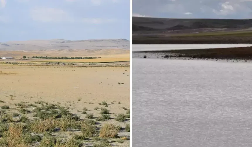 Konya Küçük Göl Yeniden Su Tuttu