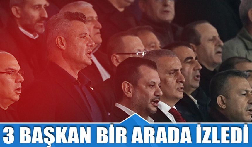 Akyazı'da Derbiyi 3 Başkan Bir Arada İzledi