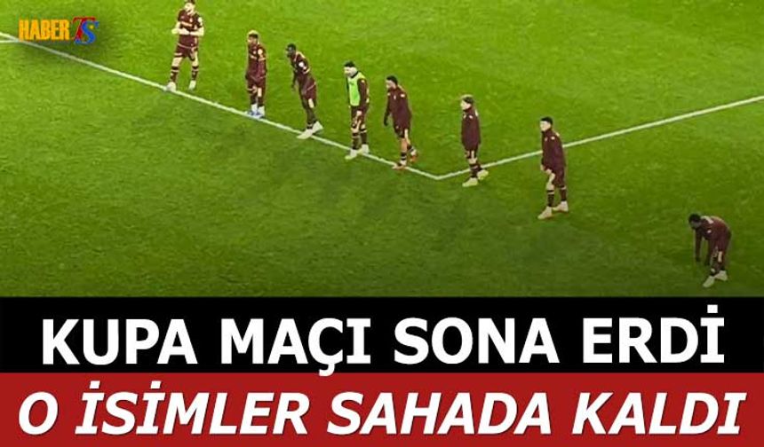 Trabzonspor'un Kupa Maçı Bitti O İsimler Sahada Kaldı