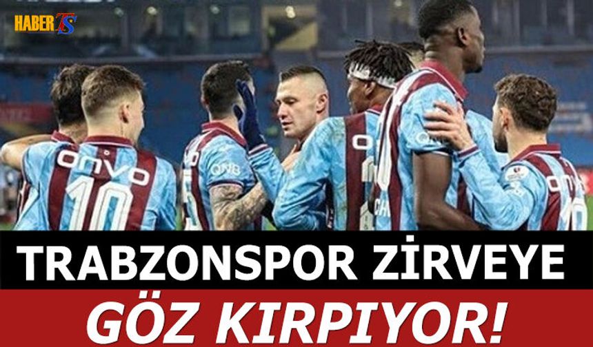 Trabzonspor Zirveye Göz Kırpıyor!