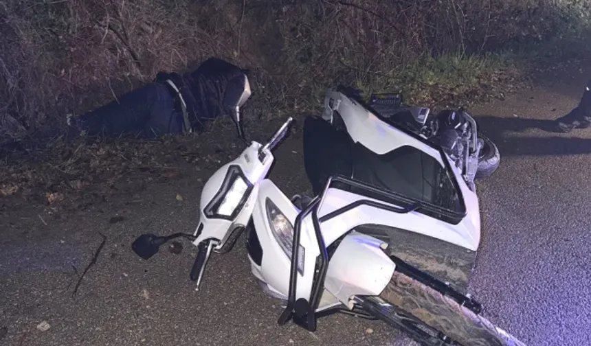 İnegölde Motosiklet Kazası Sürücü Hayatını Kaybetti