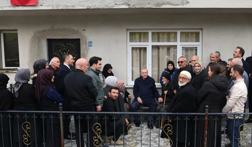Erdoğan Bayramda Rize’de Komşularıyla Buluştu