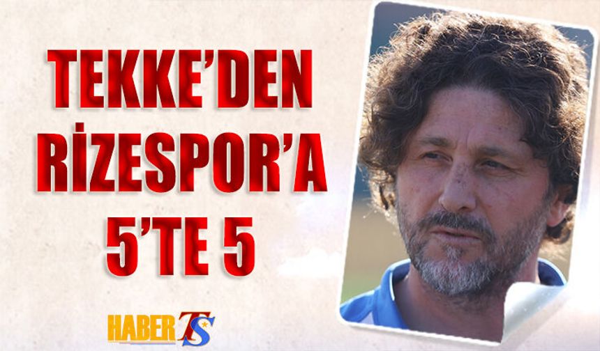 Fatih Tekke'den Rizespor'a 5'te 5