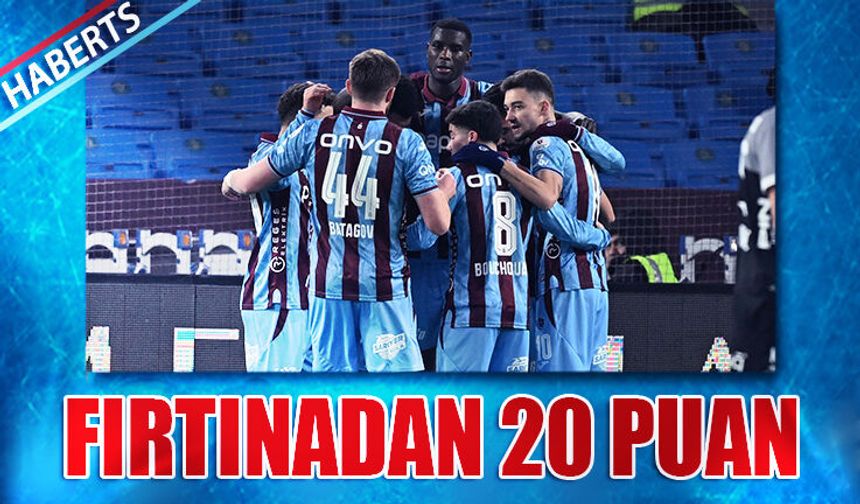Trabzonspor'dan İstanbul Ekiplerine Karşı 20 Puan