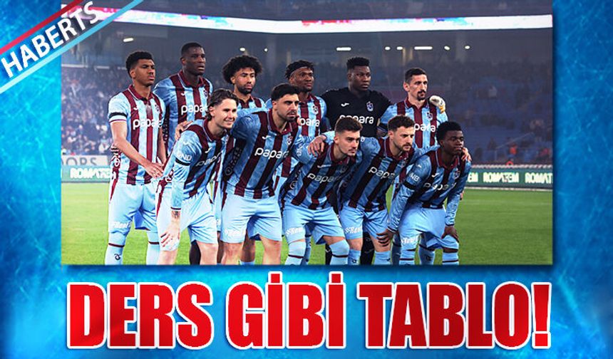 Trabzonspor'dan Ders Gibi Tablo