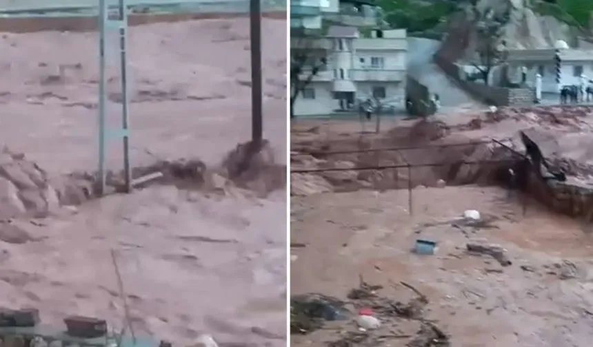 Şırnak’ta Sağanak Sele Dönüştü Evleri Su Bastı