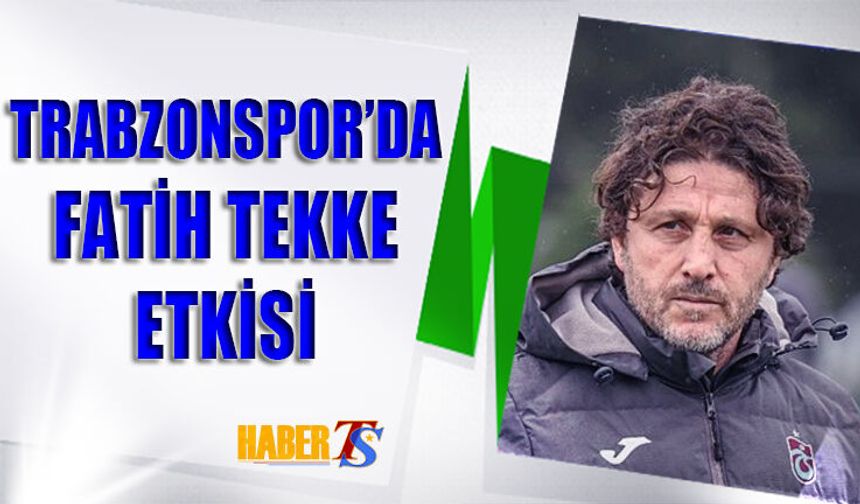 Trabzonspor Fatih Tekke İle Zirveye Koşuyor