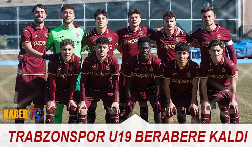 Trabzonspor U19 Kayseri Deplasmanından 1 Puanla Döndü
