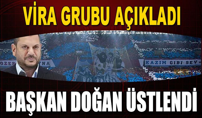 Ertuğrul Doğan’dan Trabzonspor Koreografisine Destek