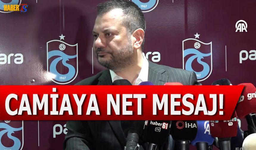 Başkan Doğan'dan Maç Sonu Camiaya Net Mesaj!