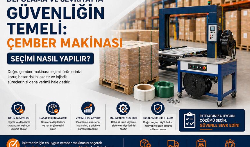 Depolama ve Sevkiyatta Güvenliğin Temeli: Çember Makinası Seçimi Nasıl Yapılır?