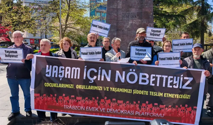 Trabzon’da Eğitimde Şiddete Karşı Nöbet Çağrısı