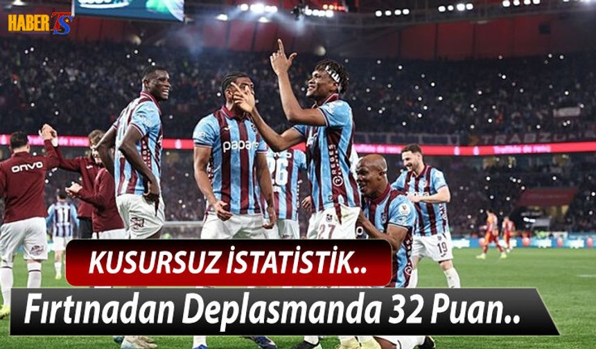 Trabzonspor'dan Deplasmanda 32 Puan!