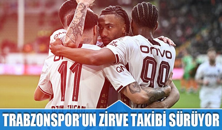 Trabzonspor Zirve Takibini Sürdürmek İstiyor