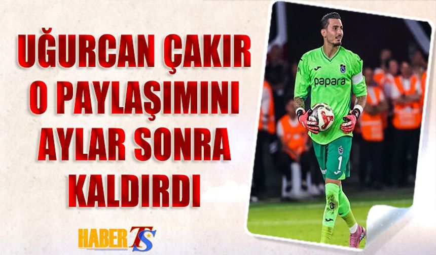 Uğurcan Çakır Eski Trabzonspor Paylaşımını Sildi