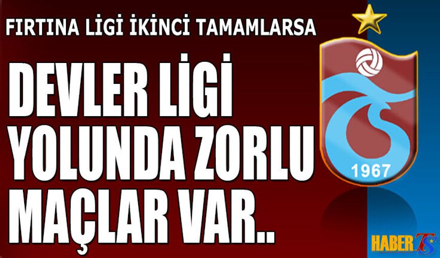 Trabzonspor'u Şampiyonlar Ligi'nde Bekleyen Zorlu Maçlar