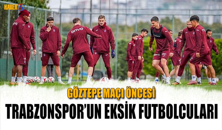 Göztepe Maçı Öncesi Trabzonspor'un Eksikleri