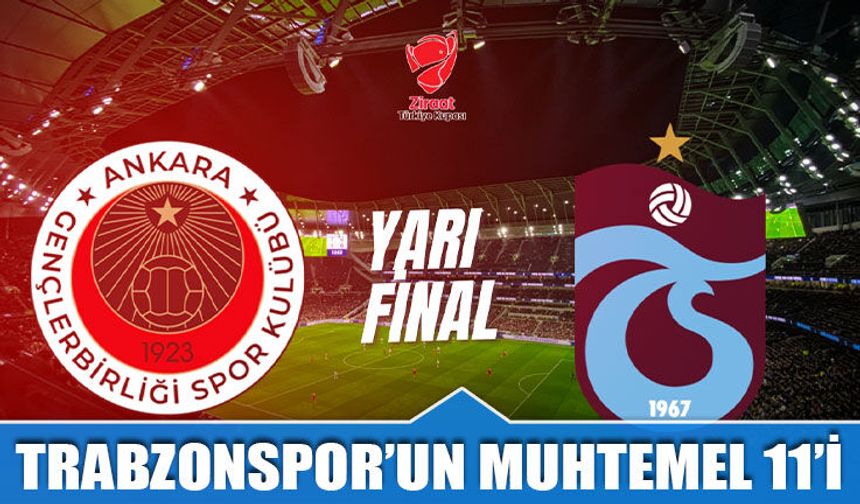 Trabzonspor Kupada Final İçin Sahaya Çıkıyor
