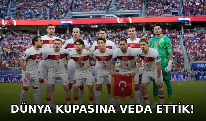Türkiye Dünya Kupası'na Veda Etti