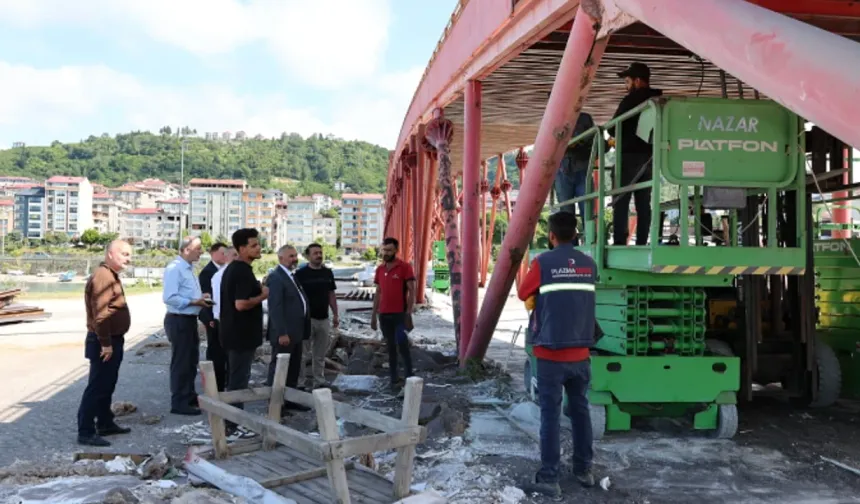 Arsin Sahil Parkı Yeni Yüzüne Kavuşuyor