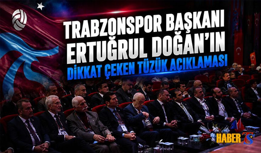Ertuğrul Doğan'dan Akademi, Kartal Projesi Ve Tüzük Mesajı
