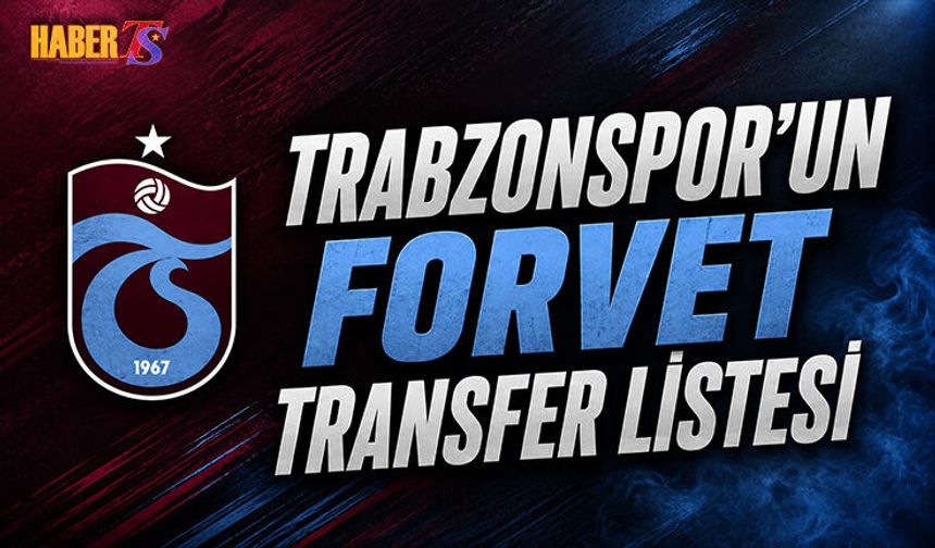 Trabzonspor'un Transferde Forvet Transferi Listesi