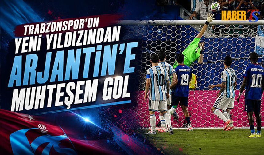 Trabzonspor'un Yeni Yıldızından Arjantin'e Muhteşem Gol