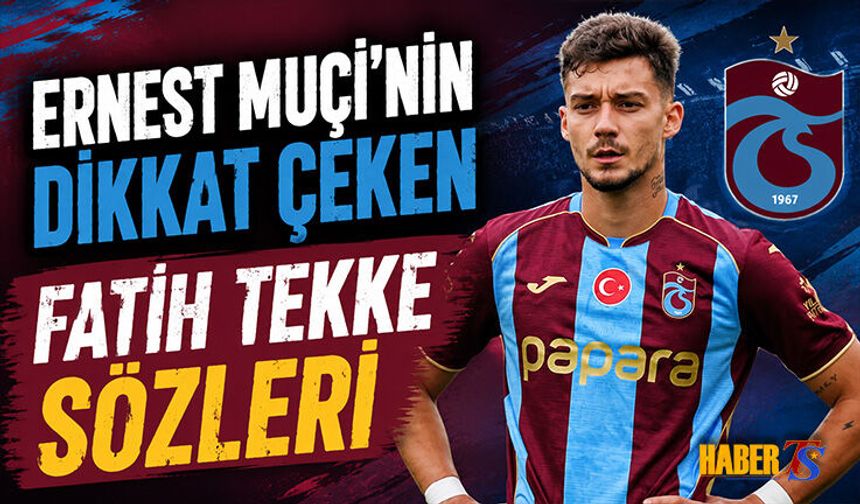 Ernest Muçi'nin Dikkat Çeken Fatih Tekke Sözleri
