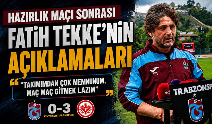 Fatih Tekke’den Frankfurt Maçı Sonrası Mesajlar
