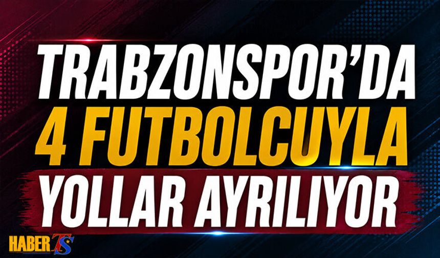 Trabzonspor’da Dört Futbolcu Kadro Dışı