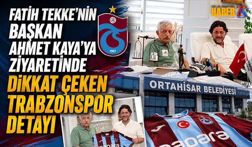 Fatih Tekke’den Başkan Ahmet Kaya’ya Ziyaret