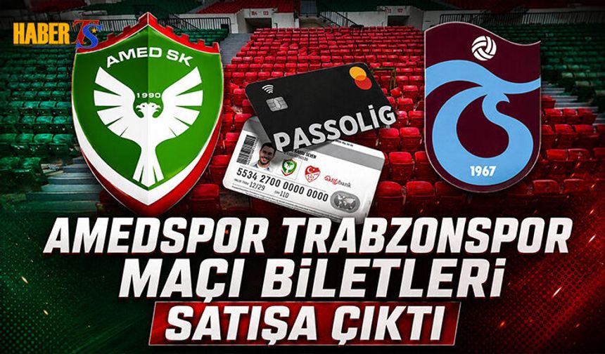 Amedspor - Trabzonspor Maçının Bilet Fiyatları Açıklandı