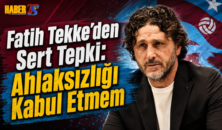 Fatih Tekke’den Sert Tepki: Ahlaksızlığı Kabul Etmem
