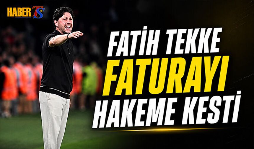 Fatih Tekke'den Hakeme Sert Tepki Ve Transfer Mesajı