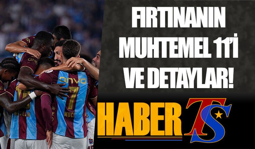 Trabzonspor Lige Dönüyor! İşte Muhtemel 11'ler