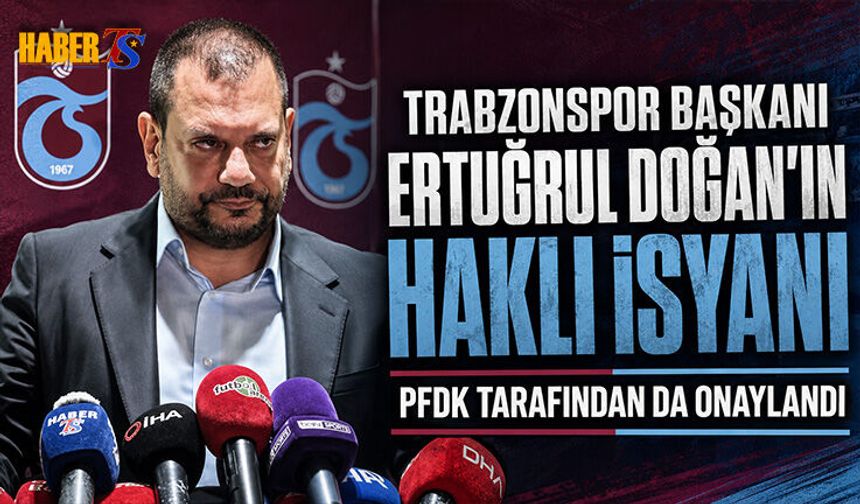 Ertuğrul Doğan'a PFDK'dan Ceza Çıkmadı