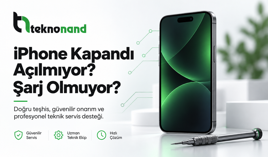 iPhone Kapandı Açılmıyor veya Şarj Olmuyor: Parça Değişiminden Önce Doğru Teşhis