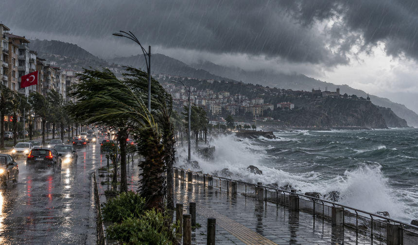 Meteoroloji Trabzon İçin Alarm Verdi: Yağış Ve Fırtına