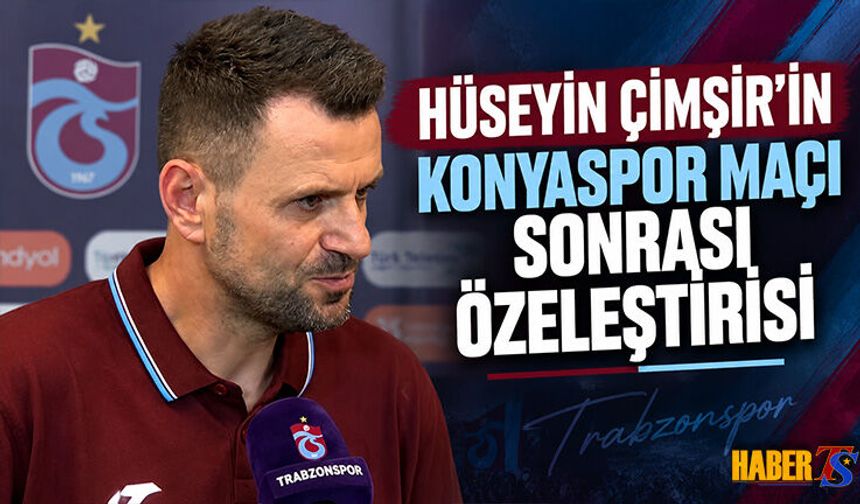 Hüseyin Çimşir’den Konyaspor Maçı Özeleştirisi