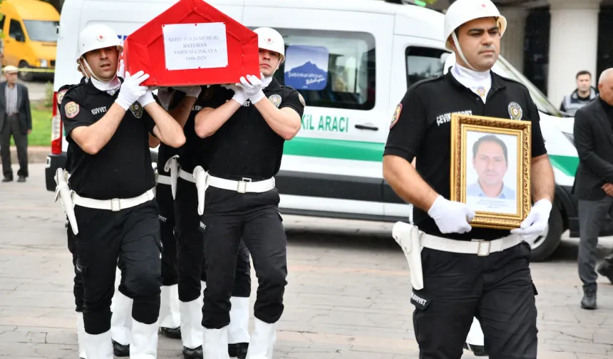 Şehit Polis Giresun’da Son Yolculuğuna Uğurlandı