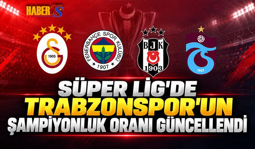 Trabzonspor’un Şampiyonluk Oranı Belli Oldu
