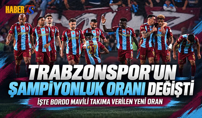 Trabzonspor’un Şampiyonluk Oranı Sert Düştü