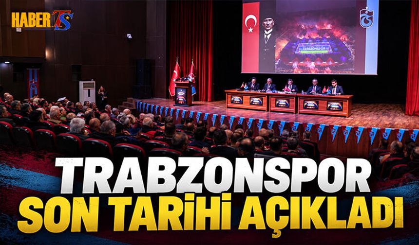 Trabzonspor Ödemeler İçin Son Tarihi Açıkladı