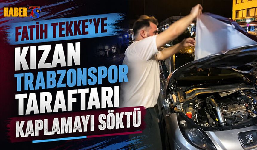 Fatih Tekke'ye Kızan Taraftar Kaplamayı Söktü